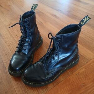 Dr. Martens Black Leather Boots